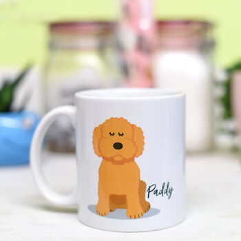 Personalised Cute Dog Name Mug Gift, 5 of 12