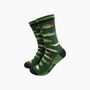River Fishing Bamboo Socks In Green, thumbnail 1 of 4
