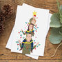 Personalised Piggyback Portrait Christmas Cards, thumbnail 1 of 3
