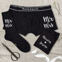 Personalised Mr And Mrs Groom's Wedding Underwear Set, thumbnail 1 of 8
