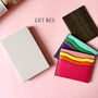 Bold Colour Genuine Leather Card Holder Six Slots, thumbnail 5 of 11