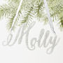 Glitter Personalised Christmas Decorations, thumbnail 1 of 4