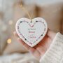 Personalised Just Married Heart Bauble, thumbnail 1 of 3