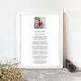 For My Father Personalised Photo Poem Print, thumbnail 5 of 8