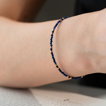 Natural Lapis Lazuli Bracelet, 2 of 6