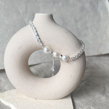 Lustre Pearl Tennis Bracelet, 2 of 4