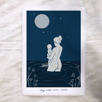 Stay Wild Moon Child Mother And Baby Artwork, 4 of 5
