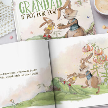 Personalised Grandad Keepsake Book, 'If Not For You', 7 of 10