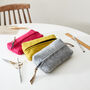 Fair Trade Small Boxy Felt Pouch Pencil Case Desk Tidy, thumbnail 1 of 11