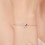 Sterling Silver Delicate Robin Bird Bracelet, thumbnail 1 of 11