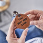 Personalised Message Leather Key Ring, thumbnail 5 of 9
