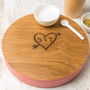 Personalised Wooden Cheese Block For Couples, thumbnail 1 of 5