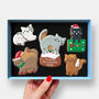 Personalised Meowy Christmas Letterbox Cookies, thumbnail 1 of 10