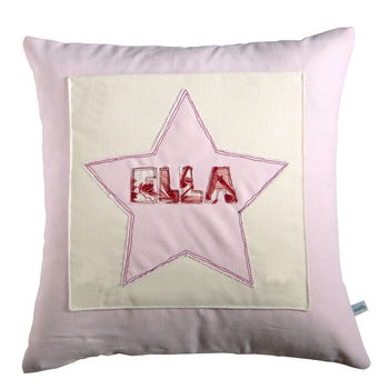 Personalised Star Pocket Cushion Gift For Girls, 9 of 11