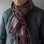 Merino Wool Check And Plain Extra Wide 70cm Stoles, thumbnail 3 of 12