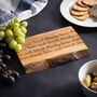 Personalised Cheese Lover Olive Wood Serving Board, thumbnail 6 of 6