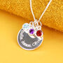 Personalised Family Names Birthstone Necklace, thumbnail 2 of 10
