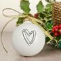 Big Christmas Bauble With Heart, thumbnail 2 of 11
