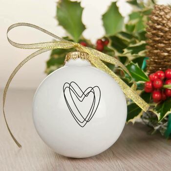 Big Christmas Bauble With Heart, 2 of 11