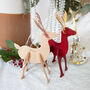 Personalised Leather Reindeer With Foiled Antlers, thumbnail 1 of 11