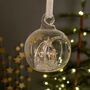 Glass Bauble With Nativity Scene, thumbnail 2 of 2