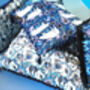 The Blue Decorative Thistle Eco Friendly Cushion, thumbnail 2 of 3