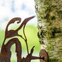 Woodpecker On Branch Metal Ornament, thumbnail 2 of 4