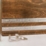 Personalised Wooden Anniversary Cufflink/Trinket Box, thumbnail 8 of 9