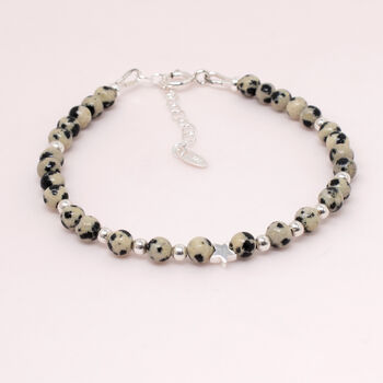 Dalmation Jasper Bracelet Sterling Silver, 2 of 2