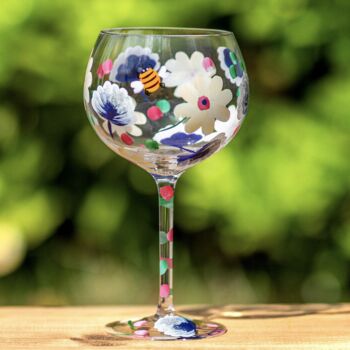 Hand Painted Gin Glasses, 8 of 8