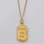 Ride Or Die 18 K Gold Plated Pendant Necklace, thumbnail 5 of 5