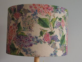 Pink And Blue Lilac Handmade Lampshade, 2 of 8