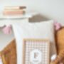 Personalised Blush Gingham Art Print, thumbnail 3 of 5