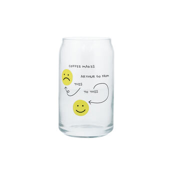 Personalised Coffee Mood Printed Can Glass, 2 of 6