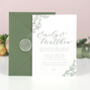 Delicate Foliage Wedding Invitations, thumbnail 1 of 5