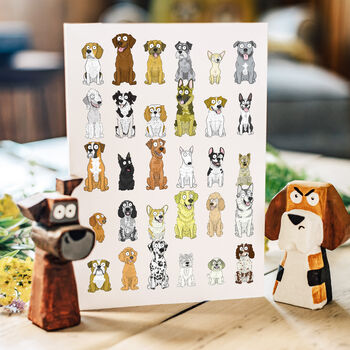 Dog Breeds Greetings Card, 4 of 4