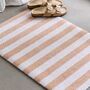 Beige Stripe Washable Doormat, thumbnail 2 of 3