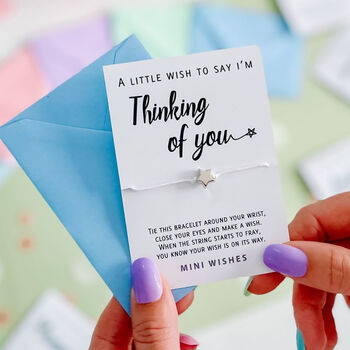 Stay Positive Little Wishes Bracelet And Card, 9 of 12