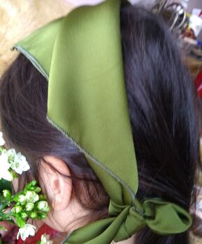 Silk Satin Hair Bandana, 7 of 10