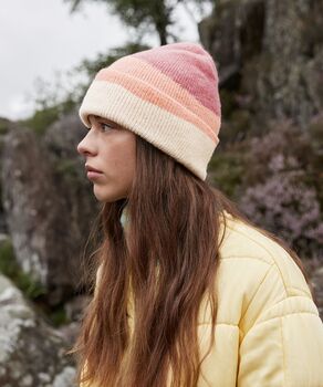 Personalised Ombre Knitted Winter Hat, 2 of 9