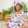 White Infant Kids Junior Teens Snuggle/Blanket Hoodie, thumbnail 1 of 3