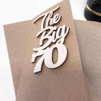 Personalised Big 70 Birthday Card, 2 of 9
