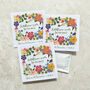 10 X Colourful Floral Wildflower Seed Packet Wedding Favours, thumbnail 3 of 10