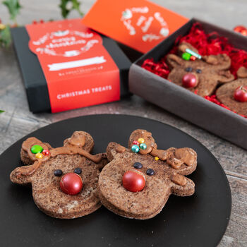 Luxury Rudolph Biscuits Gift Box, 6 of 9