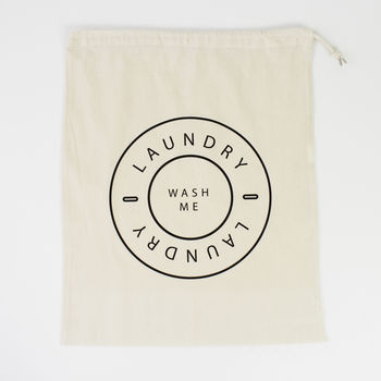 Home And Travel Laundry Bag, Wash Me, 6 of 7