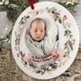 Personalised First Chistmas Photo Decoration, thumbnail 4 of 5
