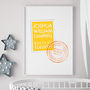 New Baby Gift Personalised Birth Details Print, thumbnail 5 of 6