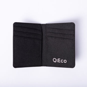 Qi Eco Slim Card Holder In Charcoal Bottle Edition, 4 of 4