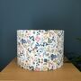 Ashbee Teal Blush Pink Floral Drum Lampshade, thumbnail 7 of 9