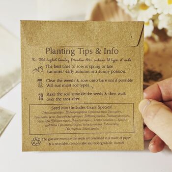Personalised Father's Day Seed Packet, Wildflowers, 3 of 3